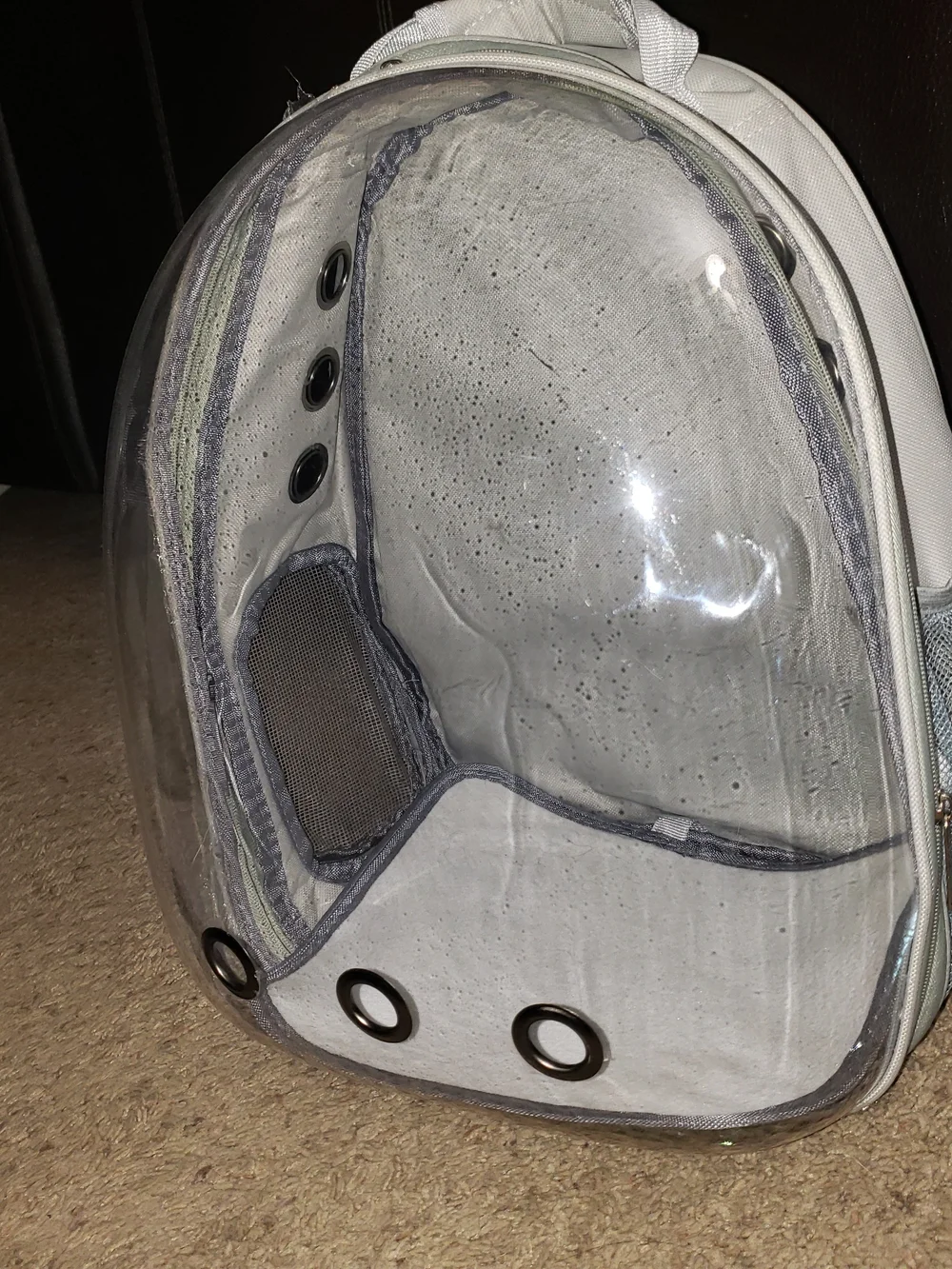 Clear Bubble Pet Carrier Backpack - Gray